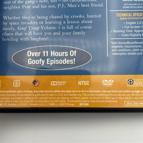 Disney Goof Troop Volume 1 Disney DVDs Exclusive Out of Print. Rare. Complete - Picture 4 of 6
